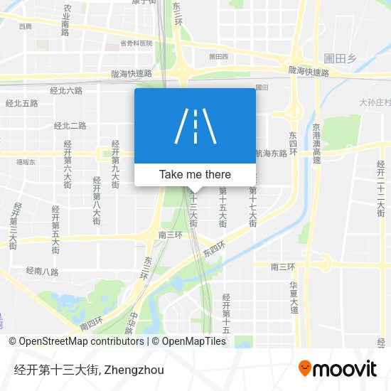 经开第十三大街 map