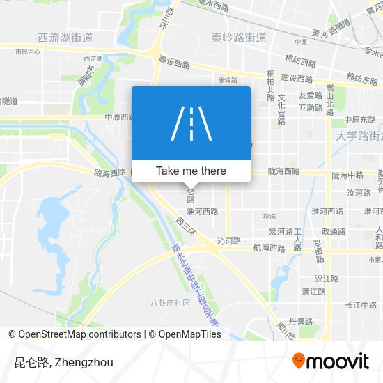 昆仑路 map