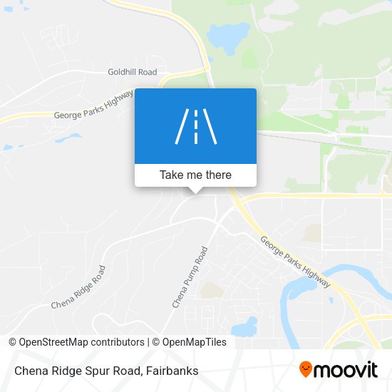 Chena Ridge Spur Road map