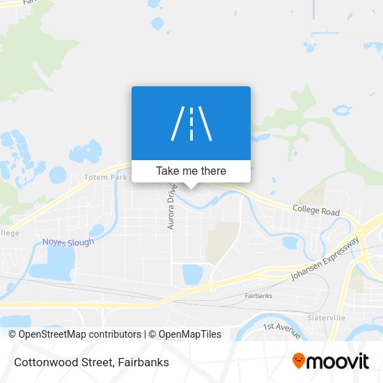 Cottonwood Street map