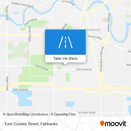 East Cowles Street map