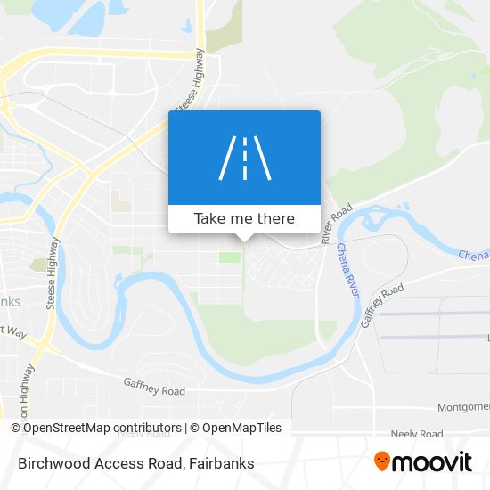 Birchwood Access Road map