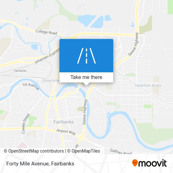 Forty Mile Avenue map