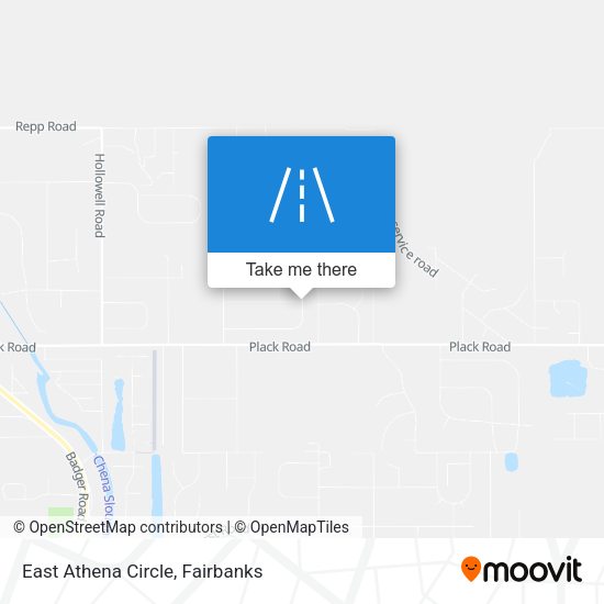 East Athena Circle map