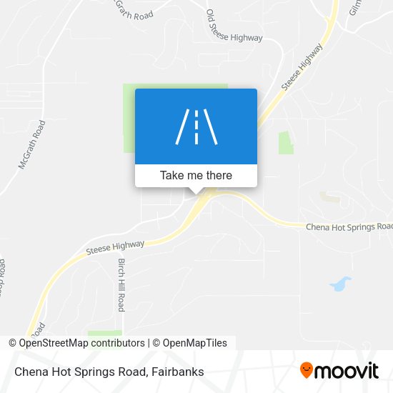 Chena Hot Springs Road map