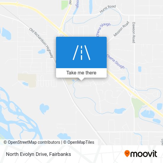 North Evolyn Drive map