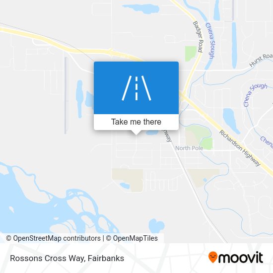 Rossons Cross Way map