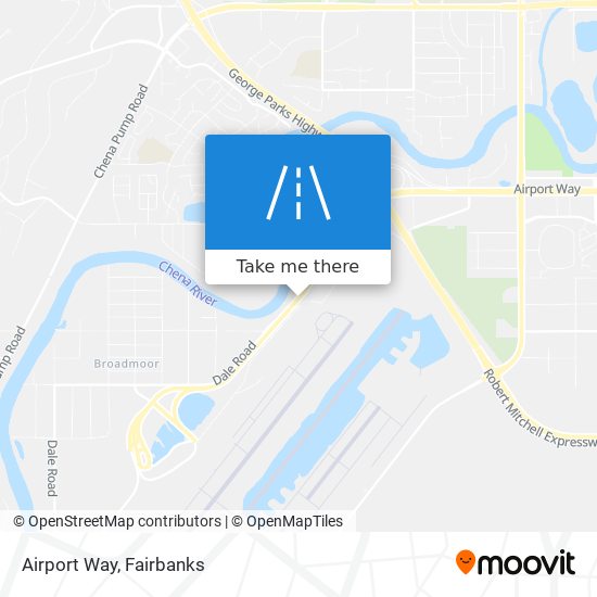 Airport Way map