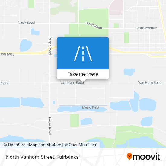 North Vanhorn Street map