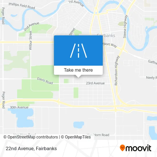 22nd Avenue map