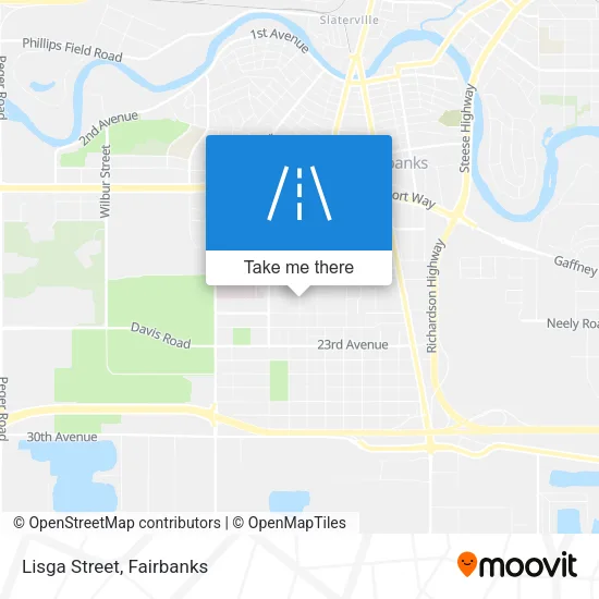 Lisga Street map