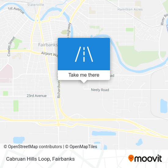 Cabruan Hills Loop map