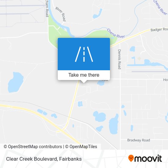 Clear Creek Boulevard map