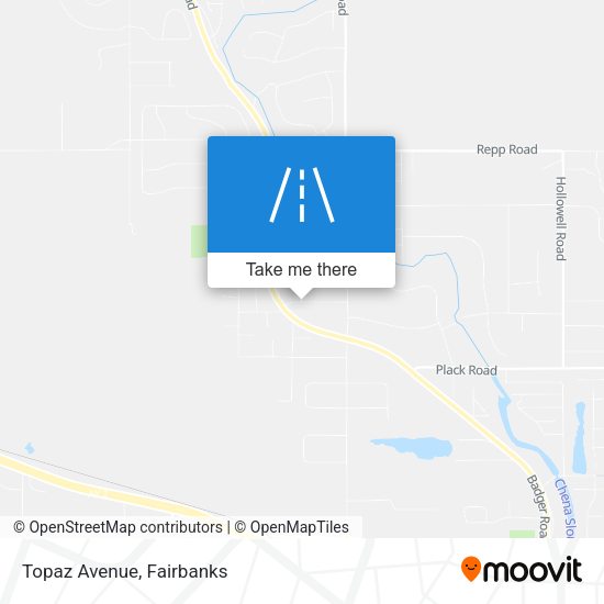 Topaz Avenue map