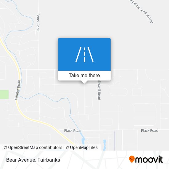 Mapa de Bear Avenue