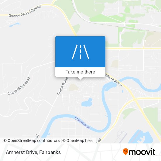 Amherst Drive map