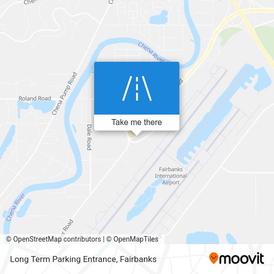 Long Term Parking Entrance map
