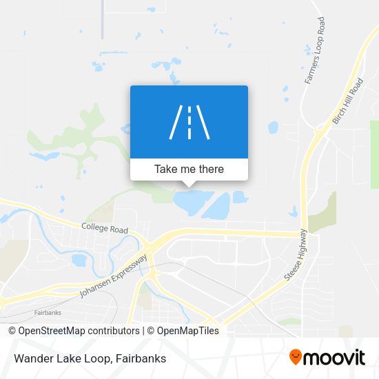 Wander Lake Loop map