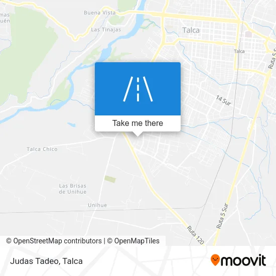 Judas Tadeo map
