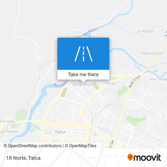 18 Norte map