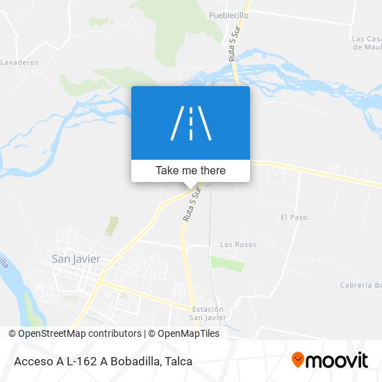 Mapa de Acceso A L-162 A Bobadilla