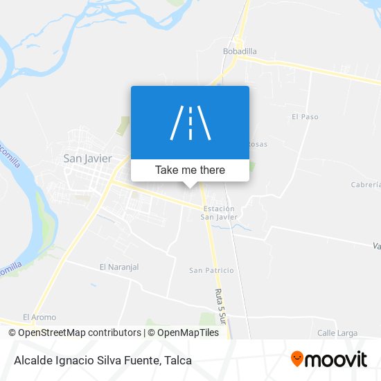 Alcalde Ignacio Silva Fuente map