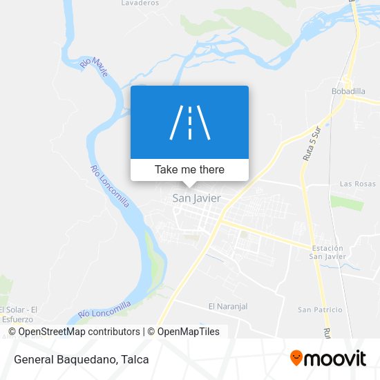 Mapa de General Baquedano