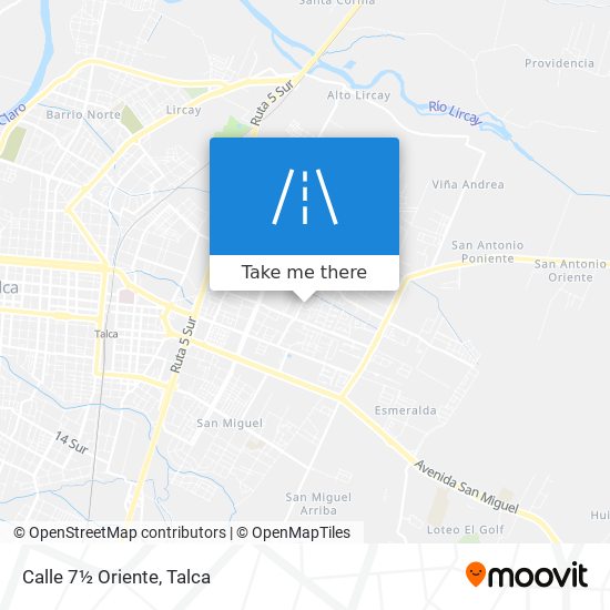 Calle 7½ Oriente map