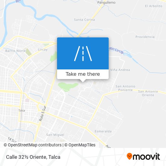 Calle 32½ Oriente map