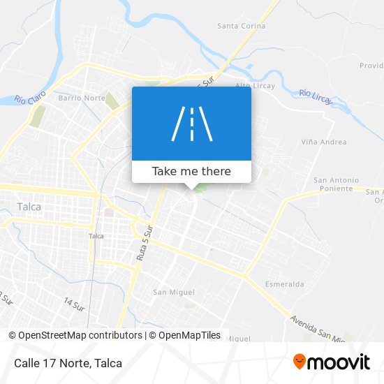 Calle 17 Norte map