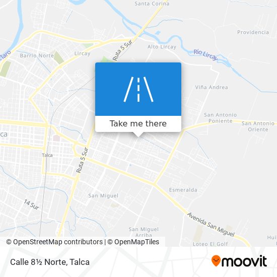 Calle 8½ Norte map