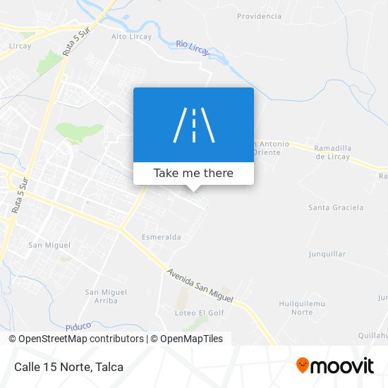 Mapa de Calle 15 Norte