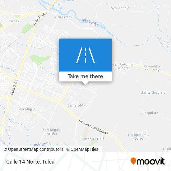 Calle 14 Norte map