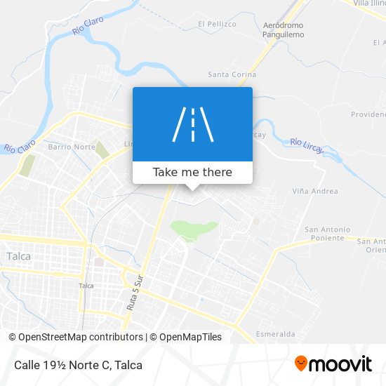 Calle 19½ Norte C map