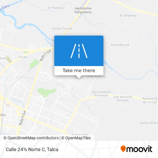 Mapa de Calle 24½ Norte C