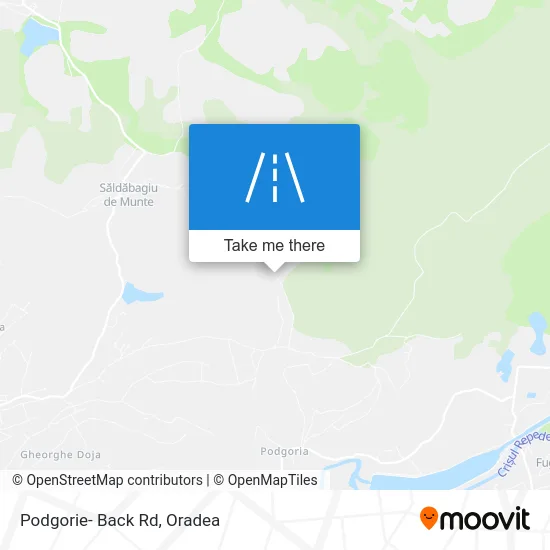 Podgorie- Back Rd map