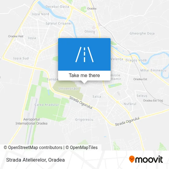 Strada Atelierelor map