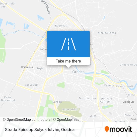 Strada Episcop Sulyok István map