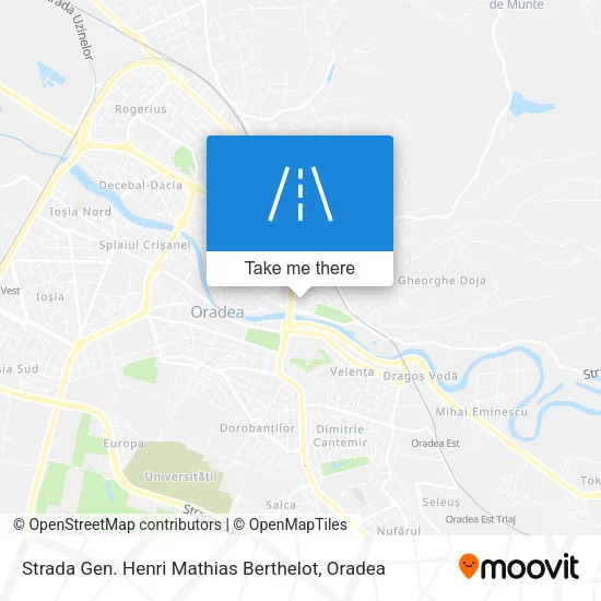 Strada Gen. Henri Mathias Berthelot map