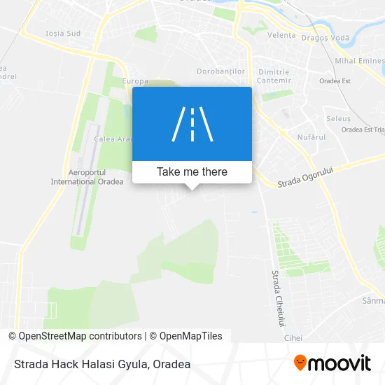 Strada Hack Halasi Gyula map