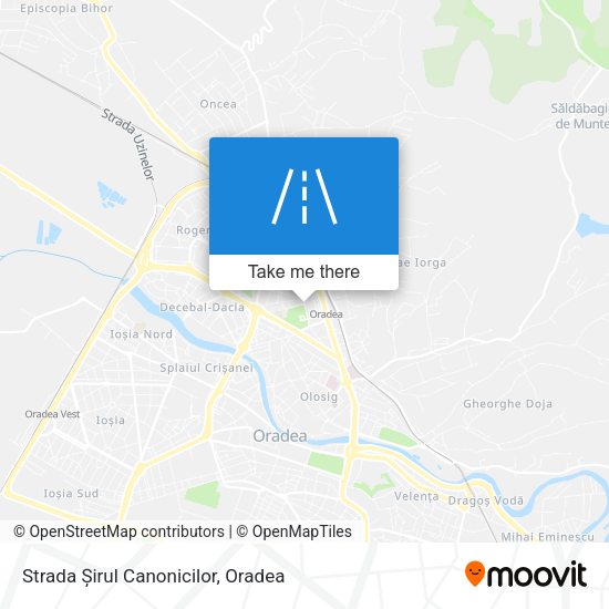 Strada Șirul Canonicilor map