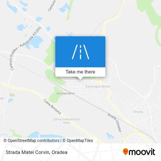 Strada Matei Corvin map