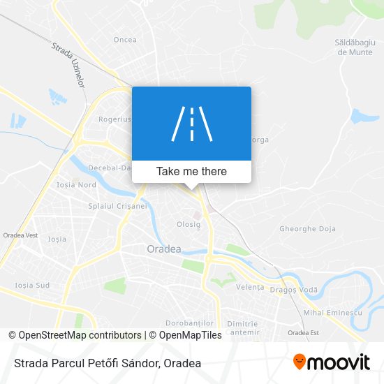 Strada Parcul Petőfi Sándor map