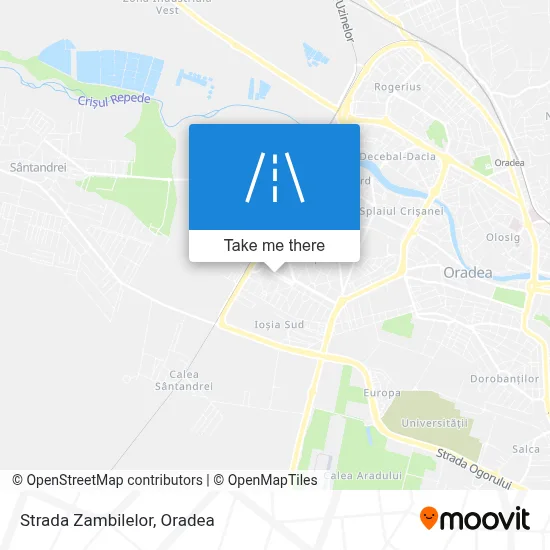 Strada Zambilelor map