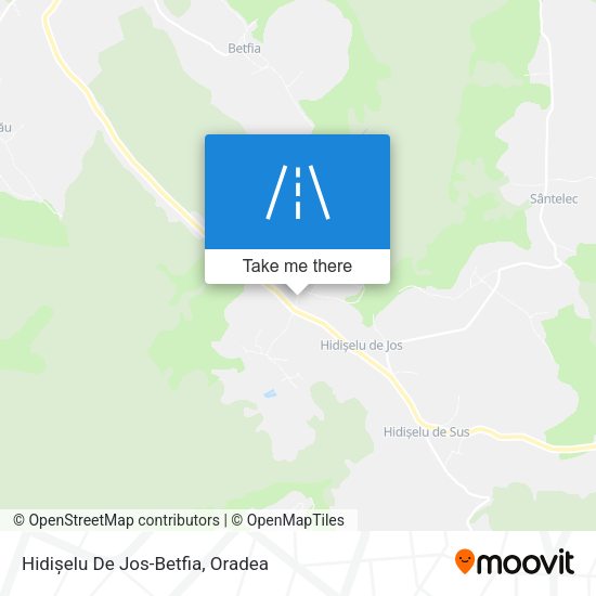 Hidișelu De Jos-Betfia map