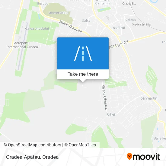 Oradea-Apateu map