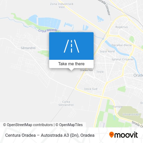 Centura Oradea – Autostrada A3 (Dn) map