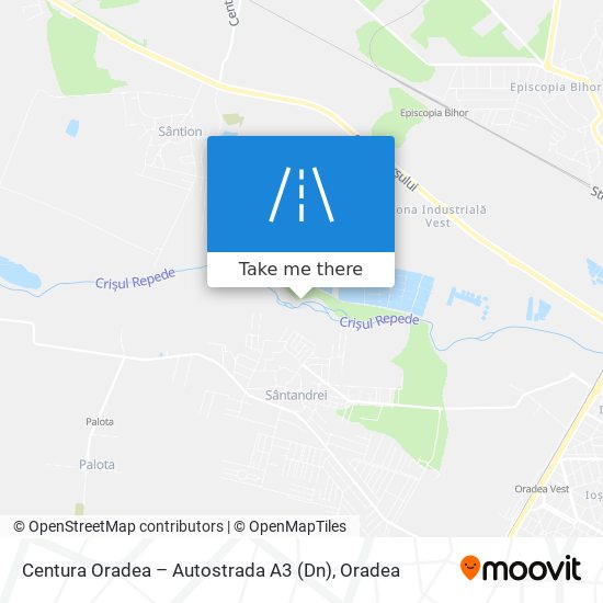 Centura Oradea – Autostrada A3 (Dn) map