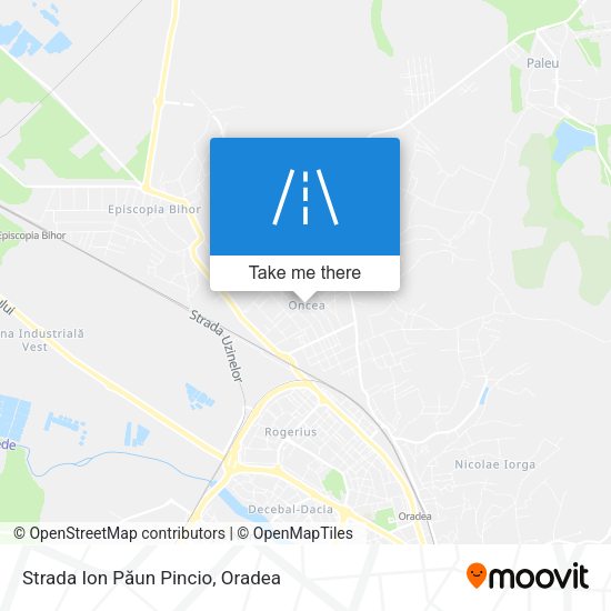 Strada Ion Păun Pincio map