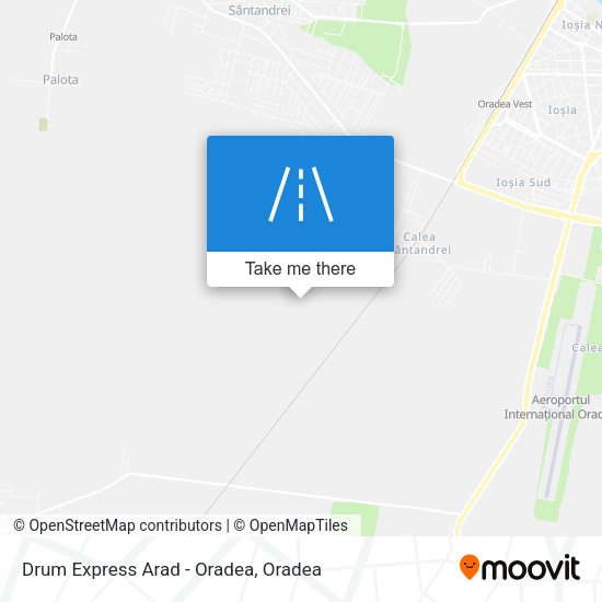 Drum Express Arad - Oradea map
